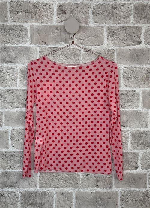 CABANA LIVING BLUSE, DOT CASH, ROSE/RED